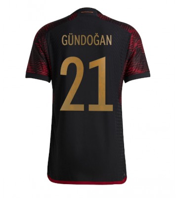 Tyskland Ilkay Gundogan #21 Udebanetrøje VM 2022 Kort ærmer